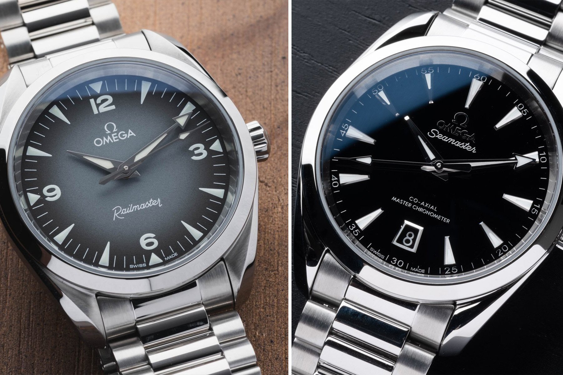 Sunday Morning Showdown: Omega Railmaster (2025) Vs. Seamaster Aqua Terra 150M (38mm)