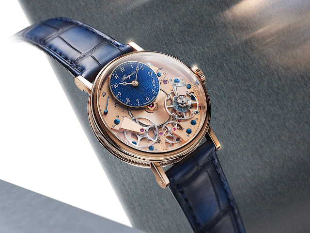 New Breguet Tradition Seconde Rétrograde 7035 honours 250th anniversary in gold and blue