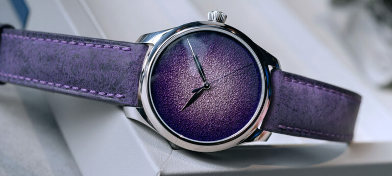 Hands-On: H. Moser & Cie. Endeavour Centre Seconds Concept Purple Enamel Watch