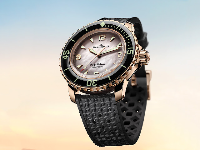 Blancpain expands Fifty Fathoms line with new 38 mm models in black and pink