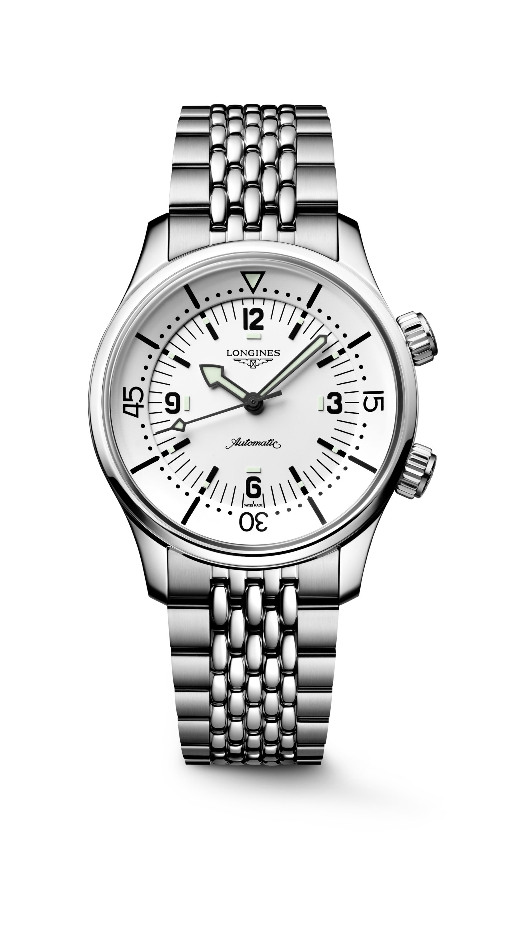 Longines Adds Striking White Dial and Modern Rubber Straps to the Legend Diver’s Collection