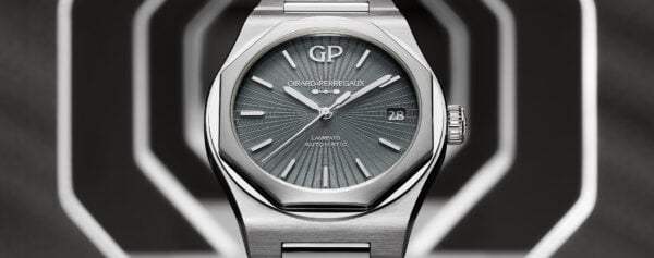 Introducing – The Girard-Perregaux Laureato 42mm with a Hypnotic Grey Grand Feu Enamel Dial