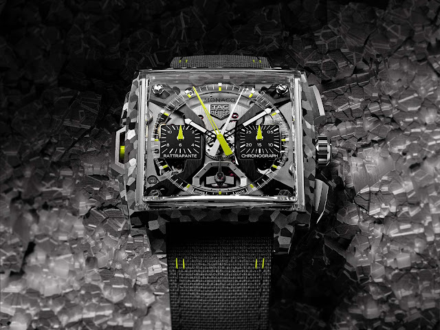 TAG Heuer Monaco Split-Seconds Chronograph in TH-Titanium: ultra-lightweight and visually unique