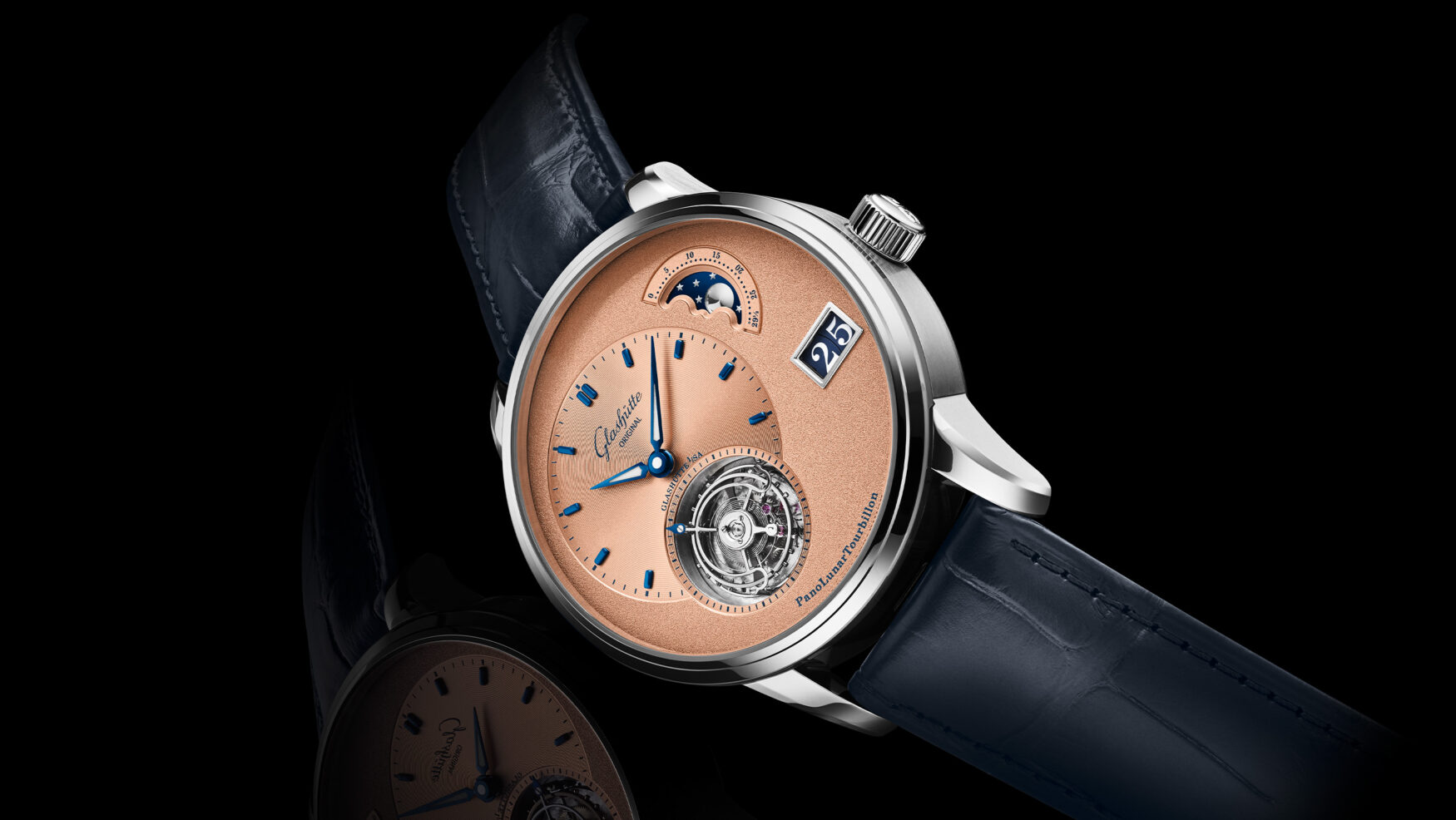 Glashütte Original celebrates 180 years of Glashütte watchmaking with a stunning platinum PanoLunarTourbillon