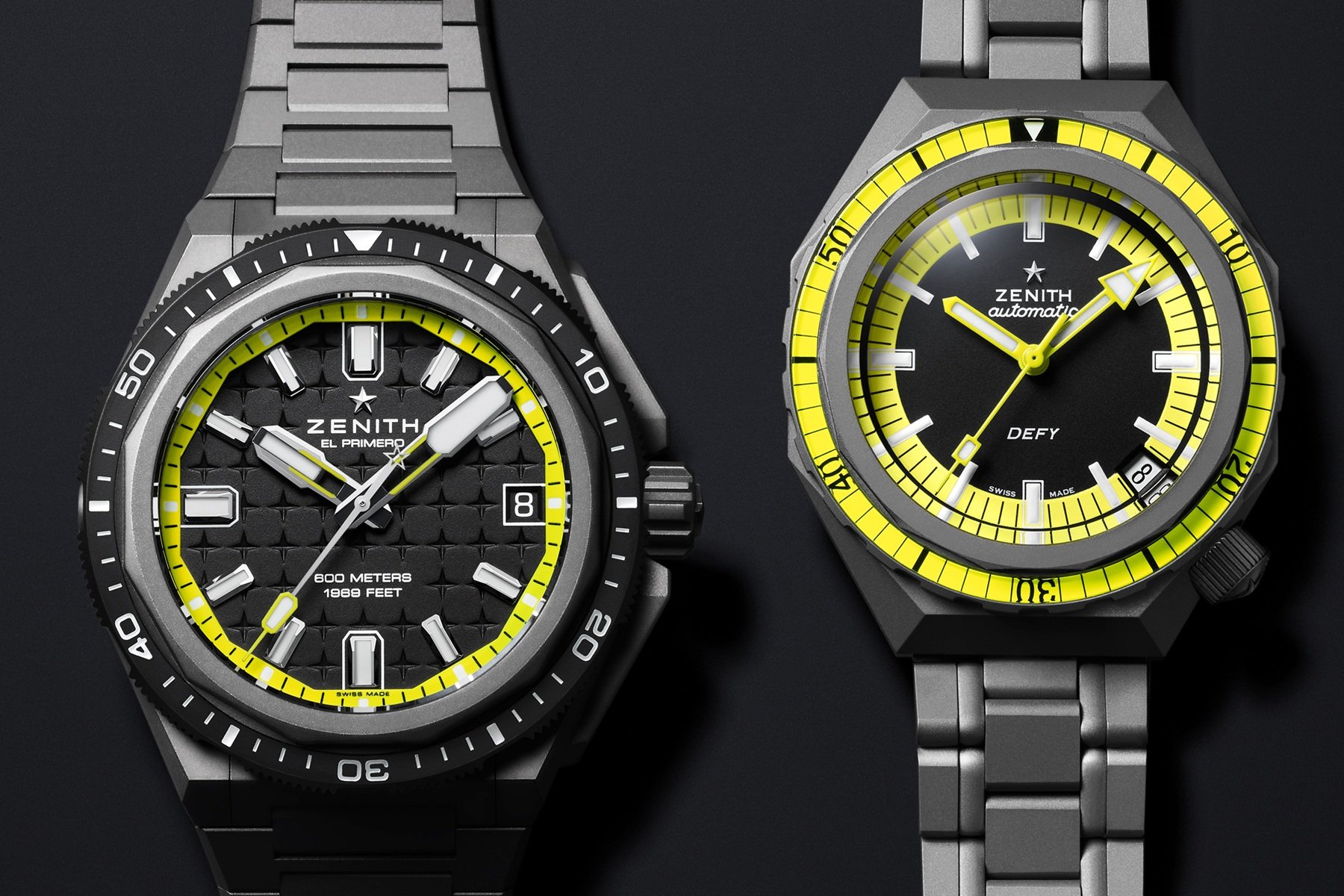 Zenith Introduces Shadow Versions Of The Defy Extreme Diver And Defy Revival Diver