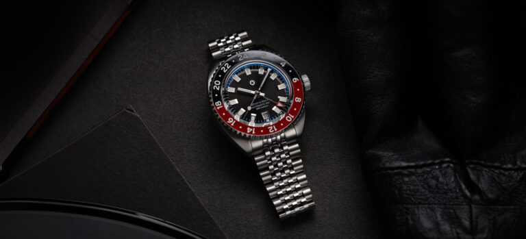 New Release: Jack Mason Strat-O-Timer GMT Black Widow Watch