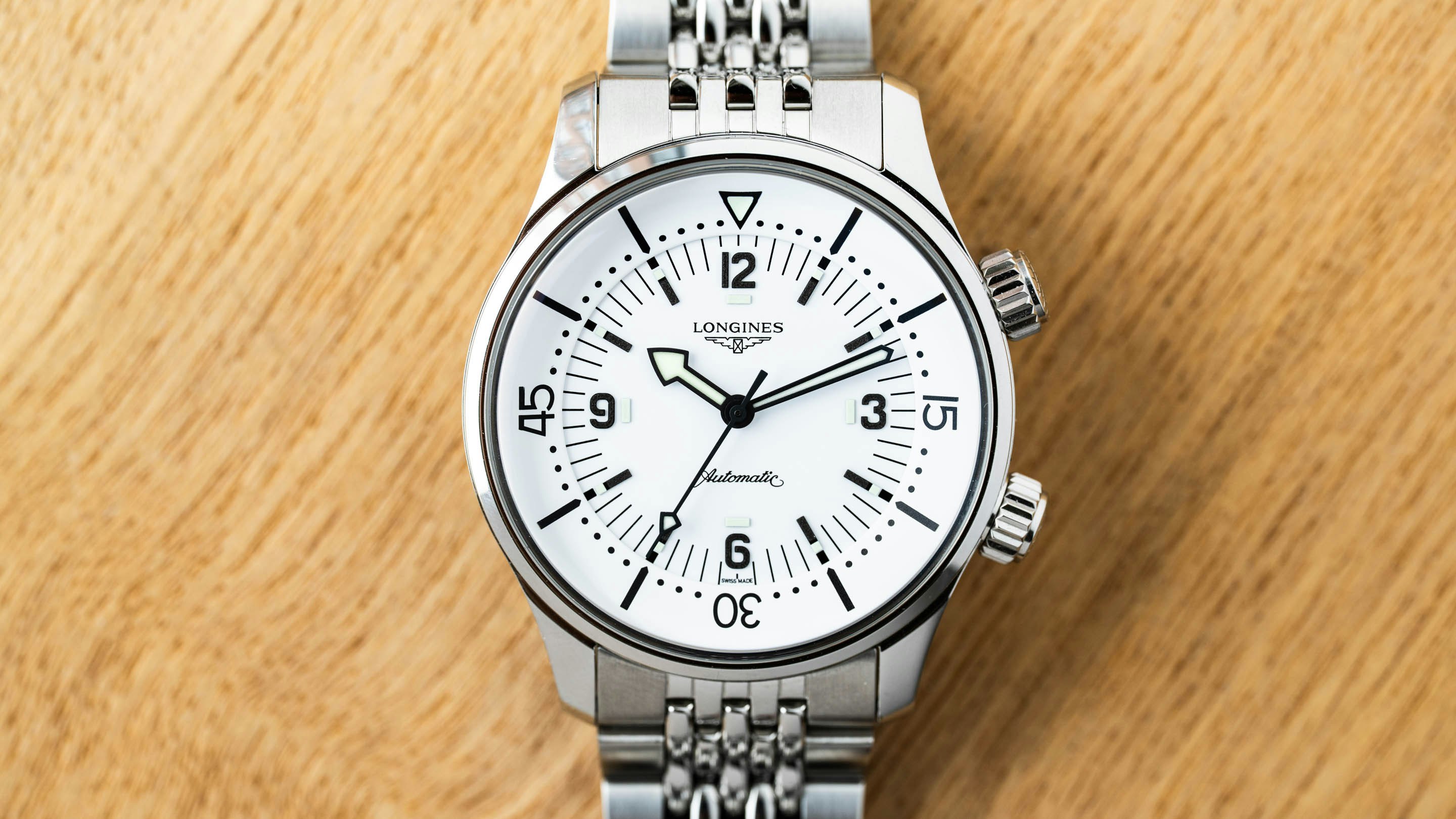 Hands-On: The Longines Legend Diver Gets A Summer-Ready White Dial
