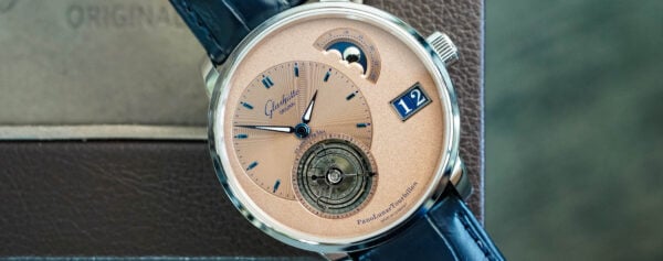 First Look – The New Platinum & Salmon Glashütte Original PanoLunarTourbillon
