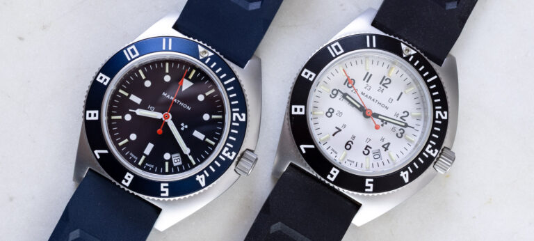 Hands-On: Marathon SSNAV-D Navigator Blue Yonder & Arctic White Watches