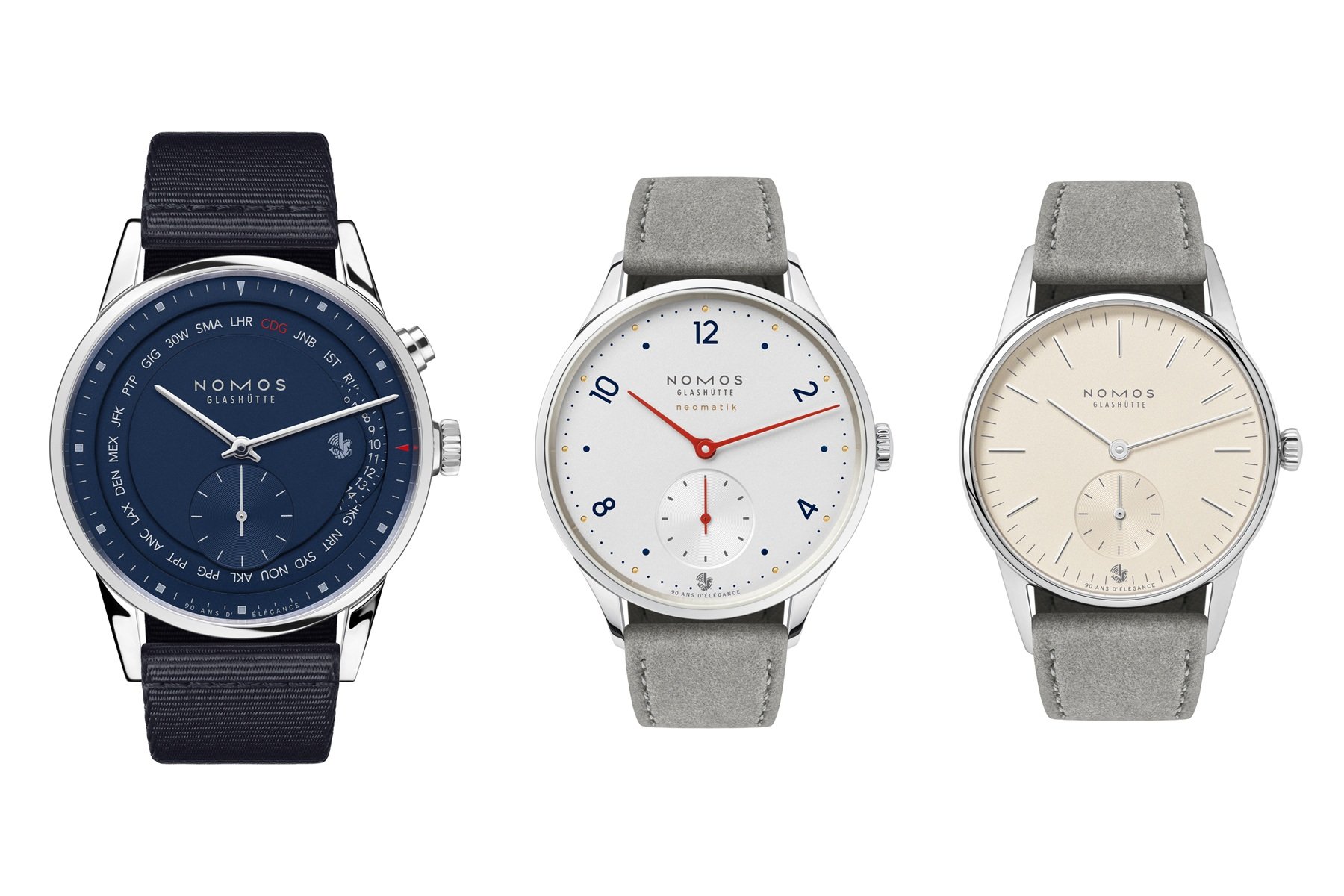 Nomos Flies In Three Special-Edition Air France Collaboration Watches For The Aviations Sans Frontières Auction