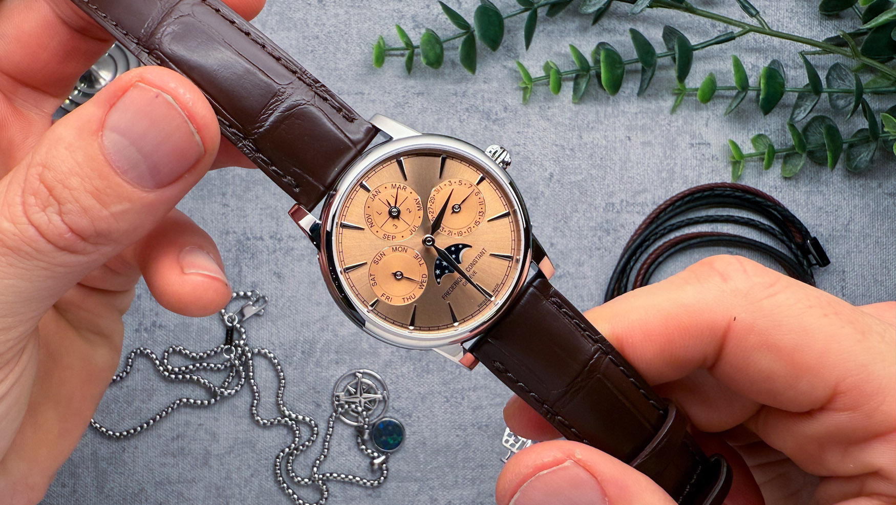 Frederique Constant has a 40mm salmon dial perpetual calendar for under USk?!