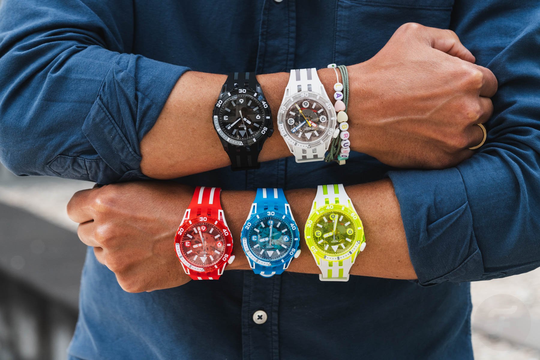Hands-On With The Bright And Colorful Swatch ScubAqua Collection