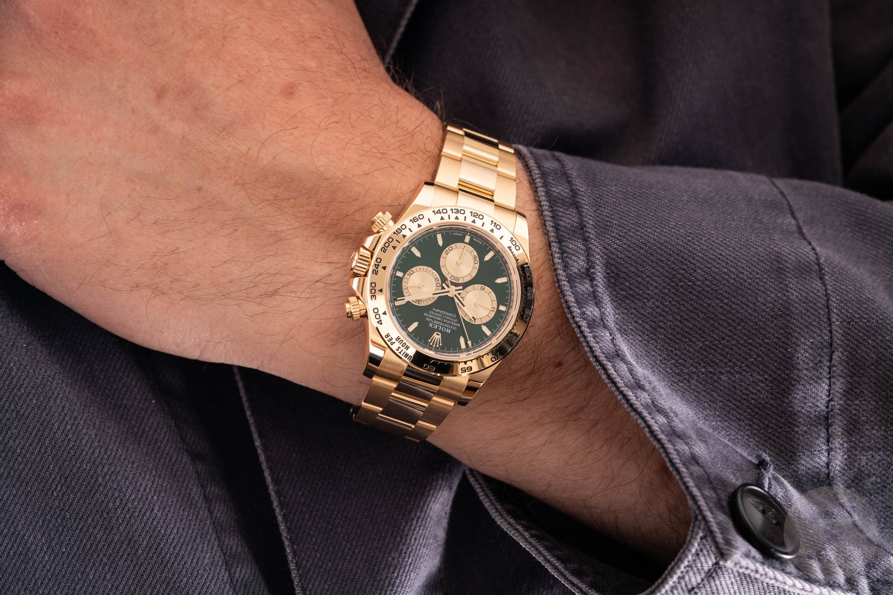 Hands-On: The New Yellow Gold Rolex Daytona With A Green Dial — Don’t Call It The “John Mayer II”