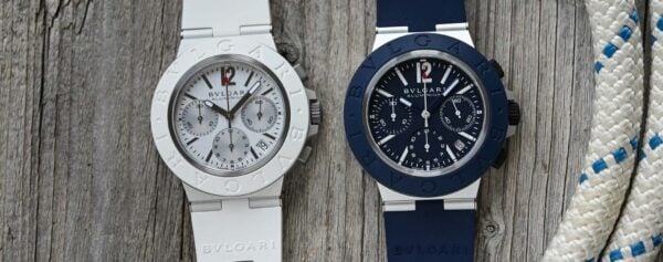 First Look – The New, Summer-Toned Bulgari Aluminium Chronographs in White and in Blue