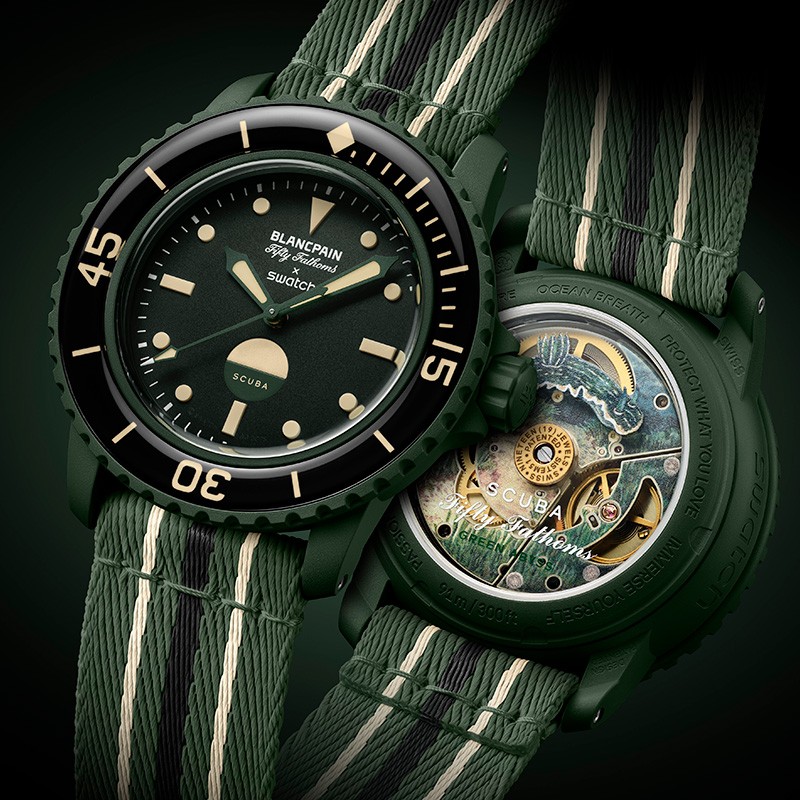 Blancpain X Swatch Fifty Fathoms Green Abyss: A Deep-Dive Tribute to Hidden Ocean Wonders