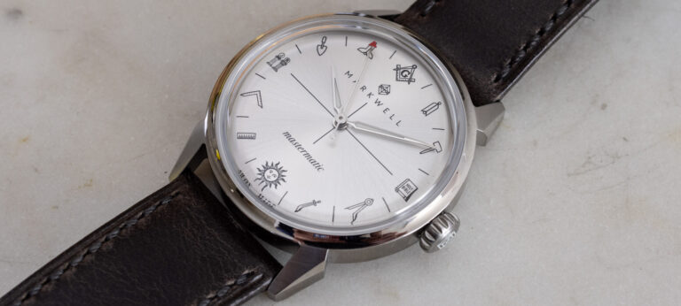 Hands-On: Markwell Memento Mori Watch With Masonic Guild Freemason Dial