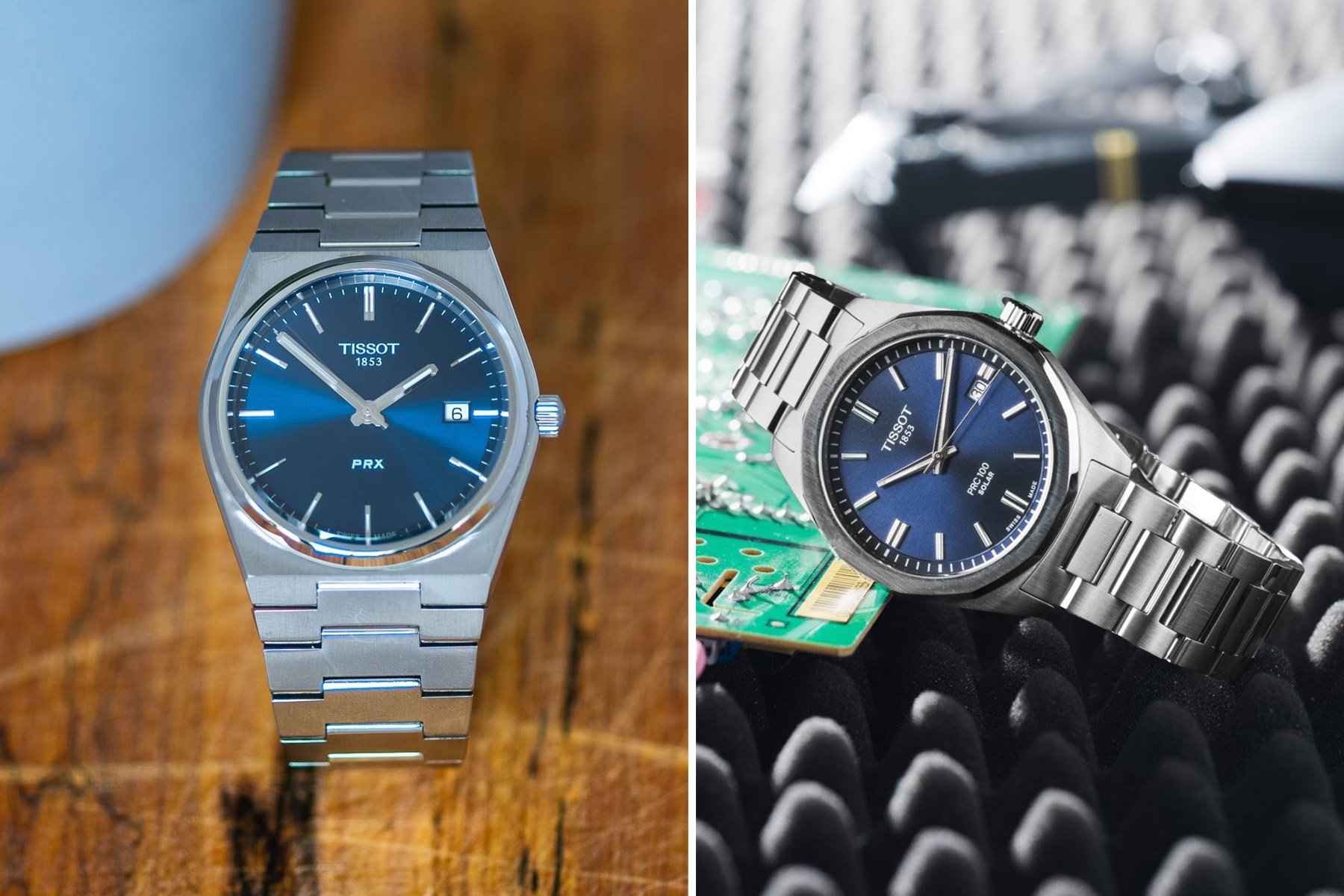 Sunday Morning Showdown: Tissot PRX Quartz Vs. Tissot PRC 100 Solar Quartz