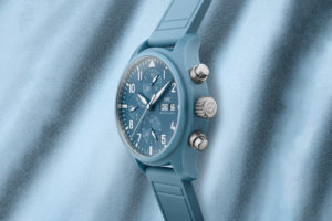 IWC Debuts Pale Blue Ceramic with the “Top Gun” Miramar