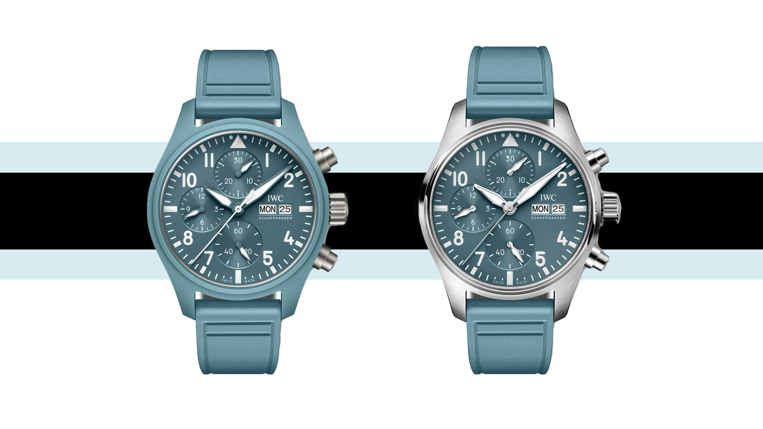 Introducing: IWC’s TOP GUN Pilot’s Chronographs Go Sky Blue With Two New ‘Miramar’ Models In Ceramic And Steel