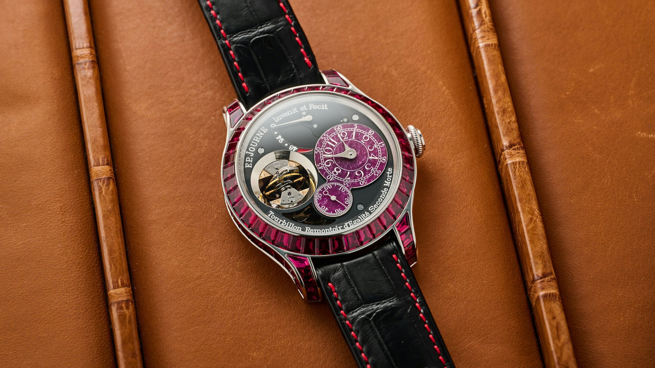 Hands-On: F.P. Journe’s Tourbillon Souverain Vertical Joaillerie Rubis – The Largest Baguette-Cut Rubies Ever Used In Watchmaking