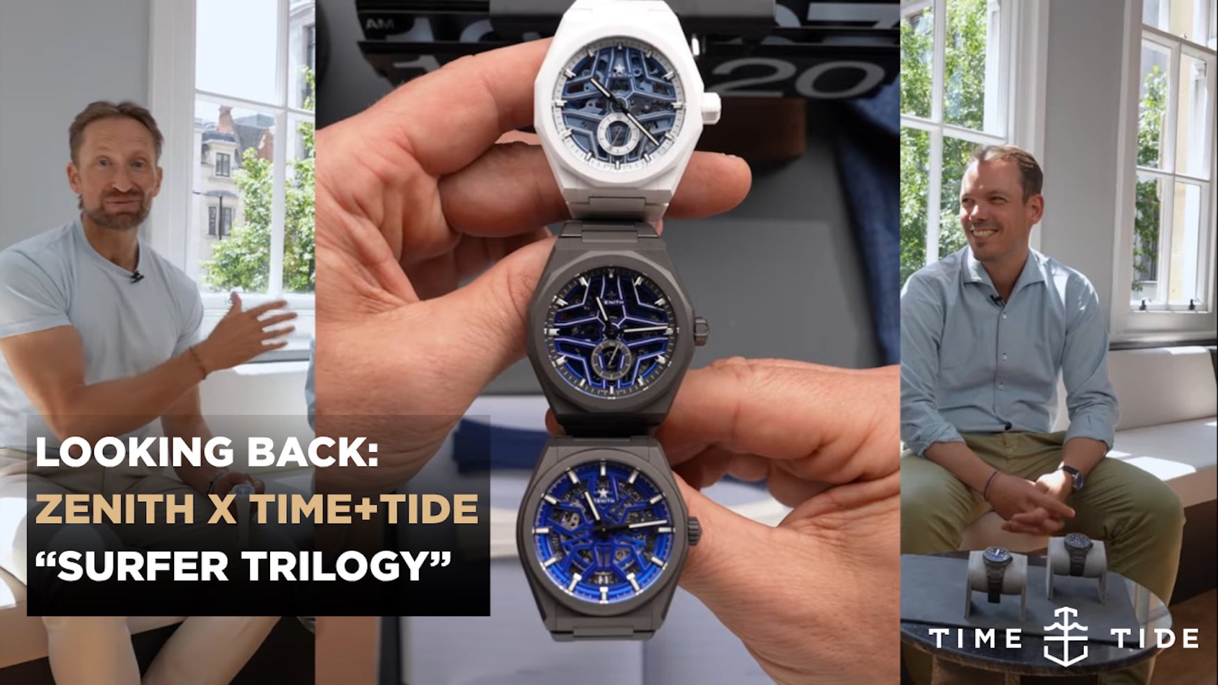 Andrew & Zenith Chief Products Officer Romain Marietta look back on the Zenith x Time+Tide Surfer Trilogy