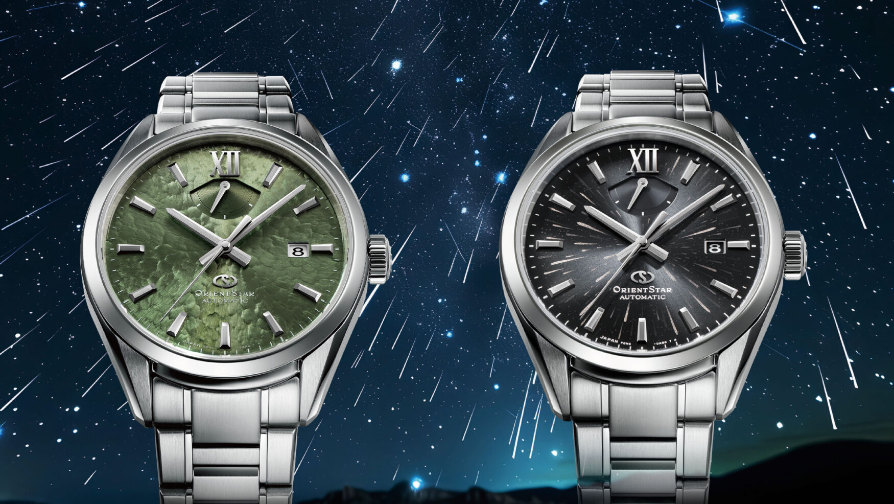 Orient Star introduces two new celestial dials for its contemporary M34 F8 Date