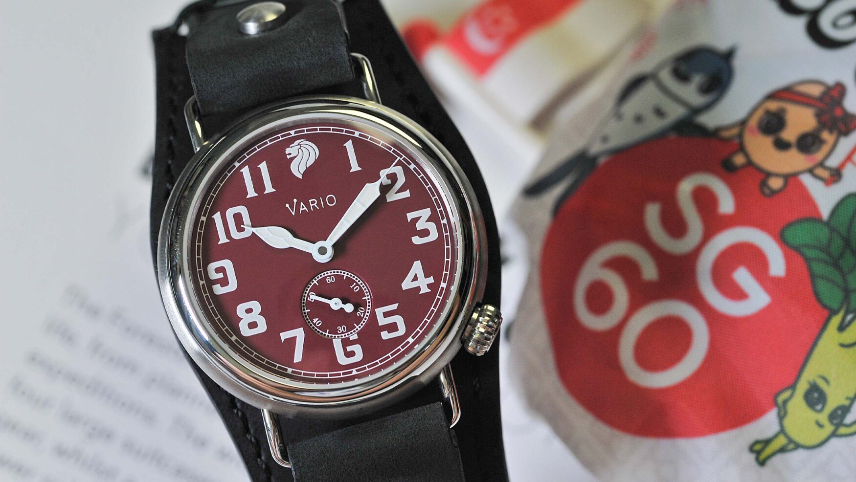 Vario celebrates Singapore’s 60 years of Independence with the new, and delightfully red SG60 Merlion Trench Watch