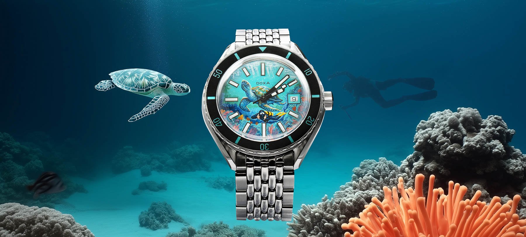 IFL Watches Introduces The Doxa Aquamarine Reef Turtle