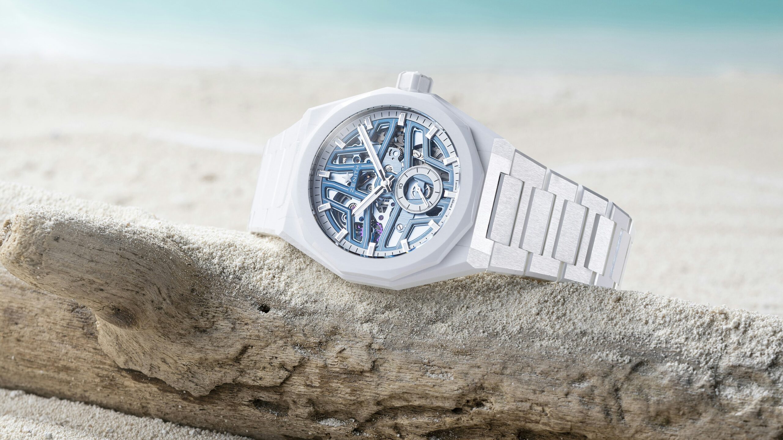 Introducing: The Zenith x Time+Tide Defy Skyline Skeleton ‘White Surfer’ Ceramic