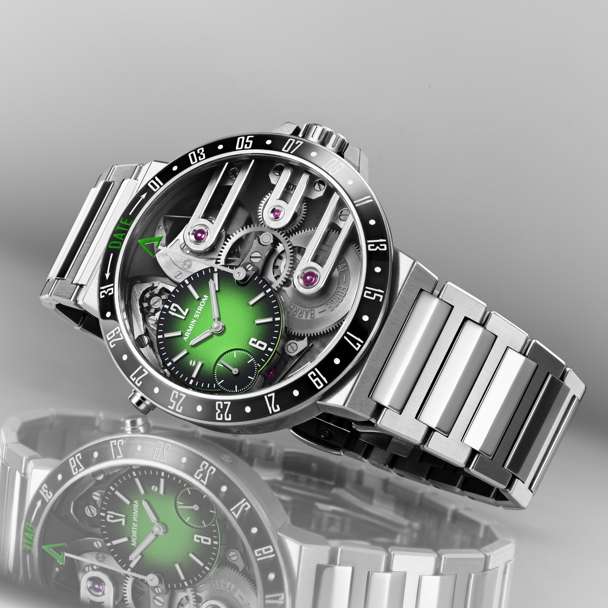 New: Armin Strom Orbit in Lime Green and Ice Blue