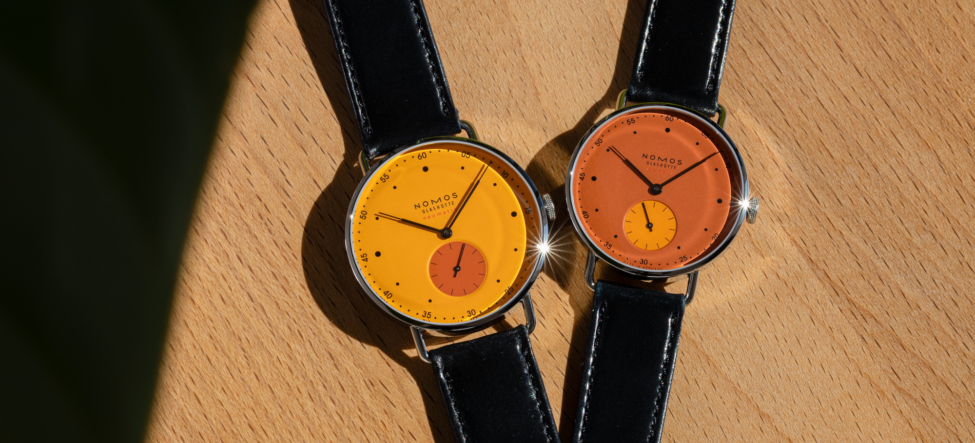 NOMOS Glashütte Celebrates Ace Jewelers’ 50th Anniversary With Two Orange-Themed Metro neomatik Watches