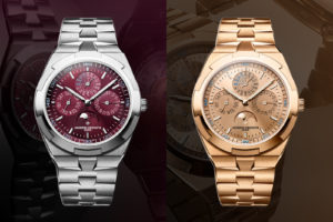 Burgundy and Pink-on-Pink for the Vacheron Constantin Overseas Perpetual Calendar