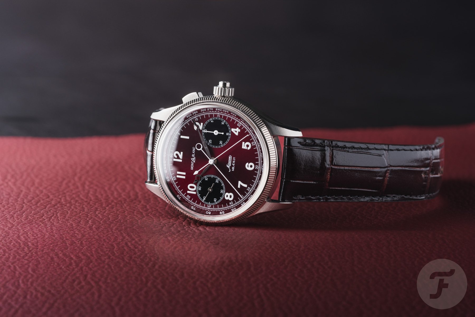 Hands-On With The Montblanc 1858 Split Second Chronograph Limited Edition In Burgundy