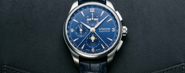 Introducing – The Union Glashütte Belisar Chronograph Moon Phase now in Blue Editions