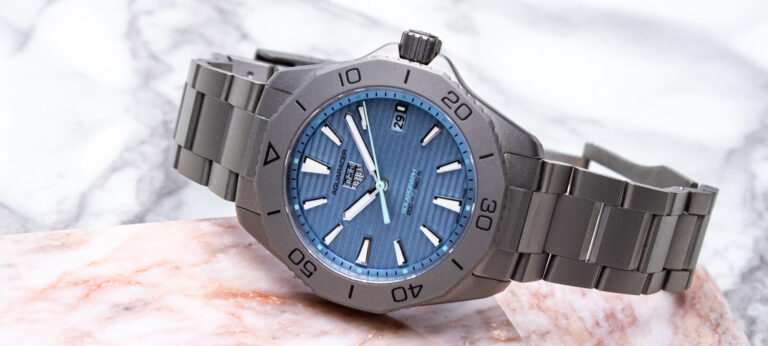 Hands-On: TAG Heuer Aquaracer Professional 200 Solargraph Watch With New Blue Dial