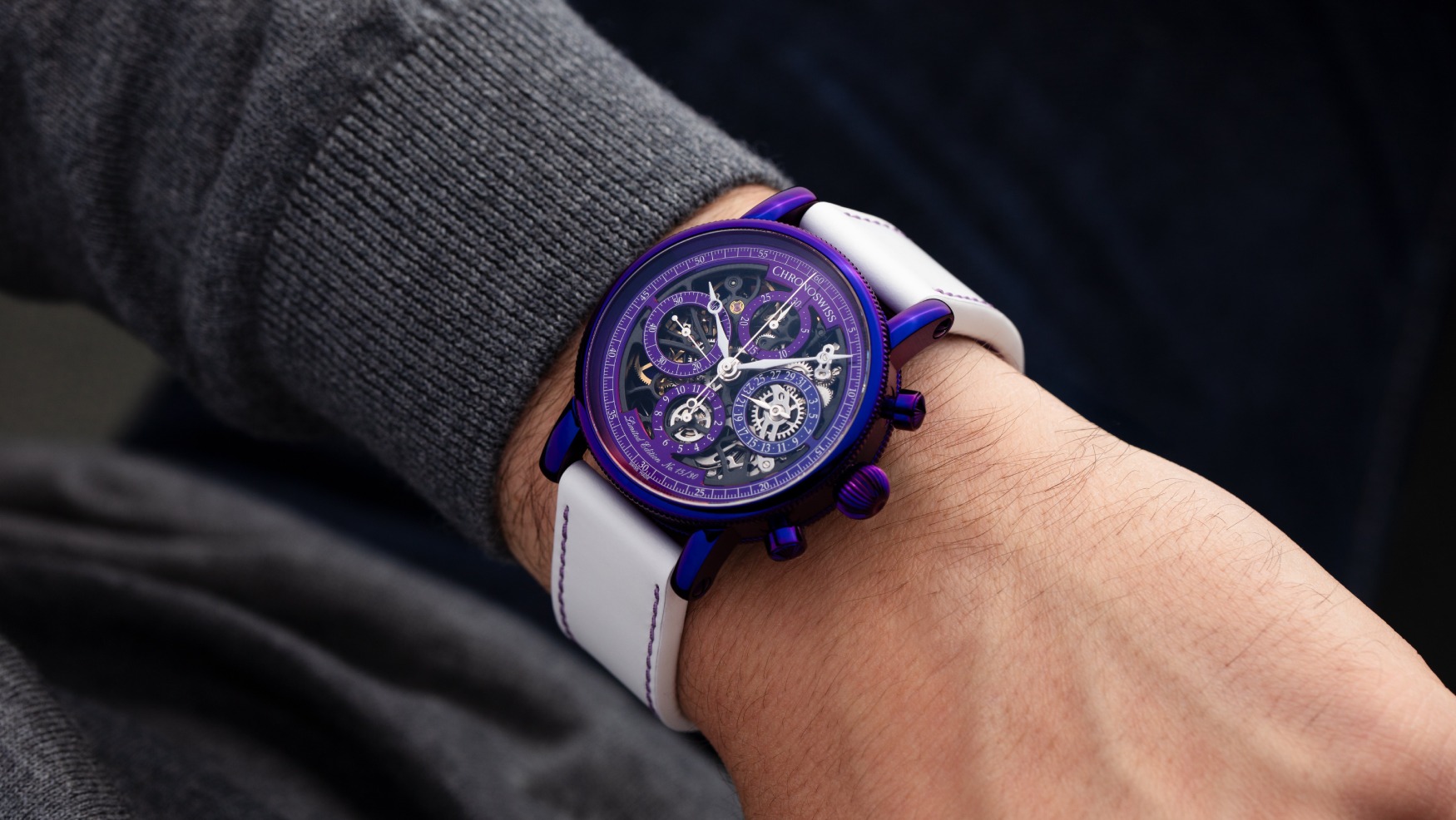 Chronoswiss celebrates the 30th anniversary of their Opus chronograph with a wild Purple Rain limited edition