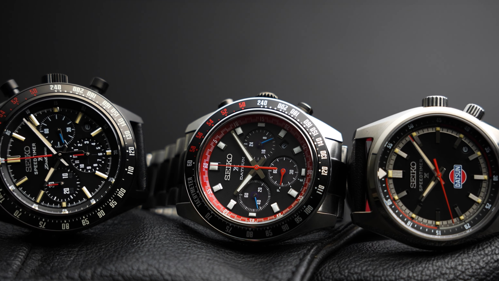 Seiko celebrates one of the most iconic Japanese cars of all time, the Datsun 240Z, with three limited edition Speedtimers