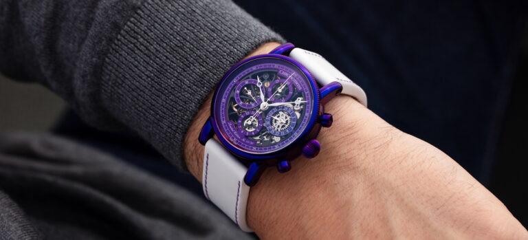 Chronoswiss Celebrates 30 Years of Breaking Tradition With The Open-Worked Opus Purple Rain Chronograph Watch