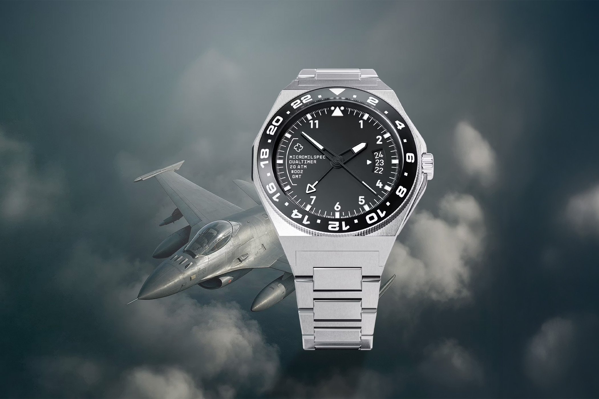 Micromilspec Presents Its First Pilot Category Watch, The Dualtimer