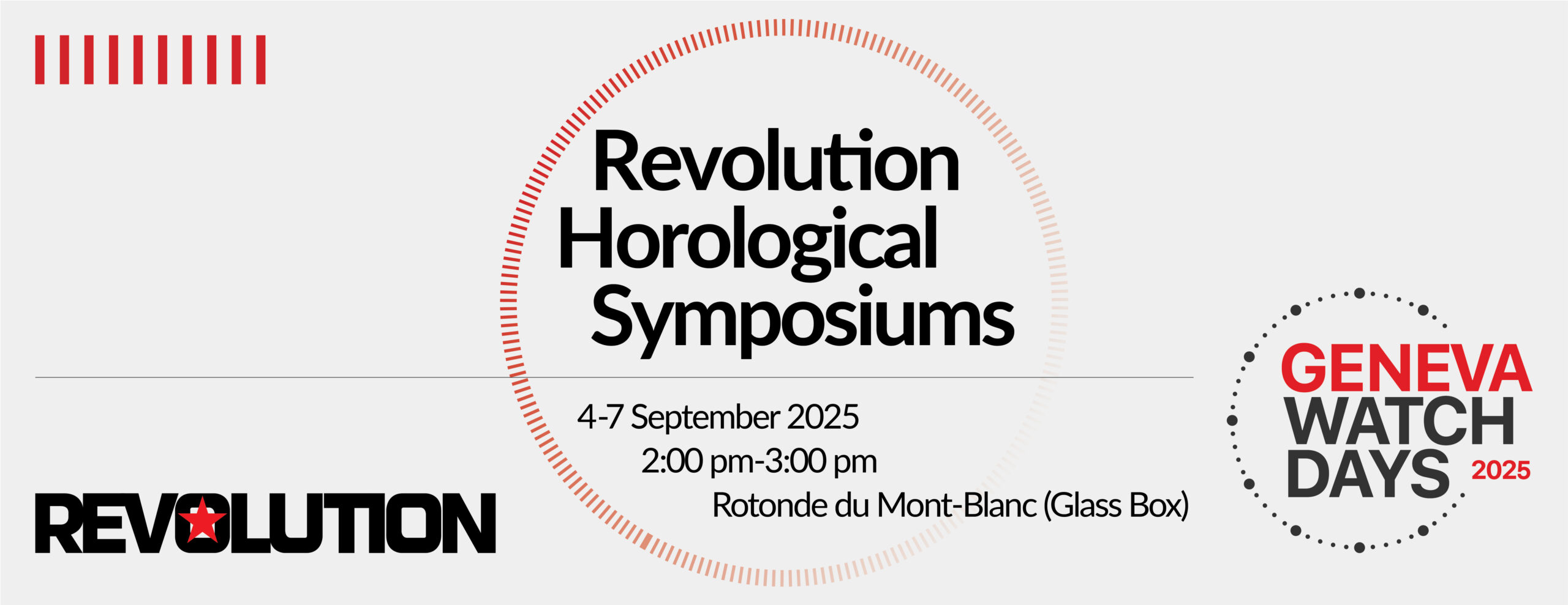 Revolution Presents Horological Symposiums At Geneva Watch Days 2025