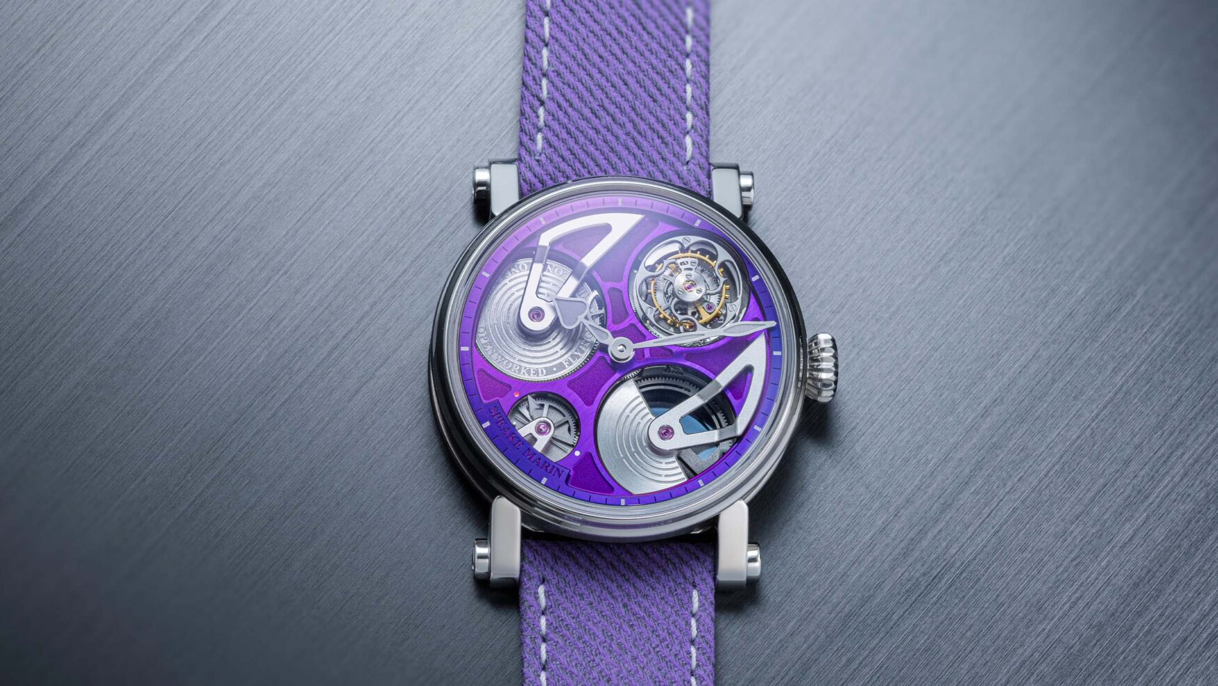 Speake-Marin’s new Openworked Tourbillon Purple Hour is a purple power play