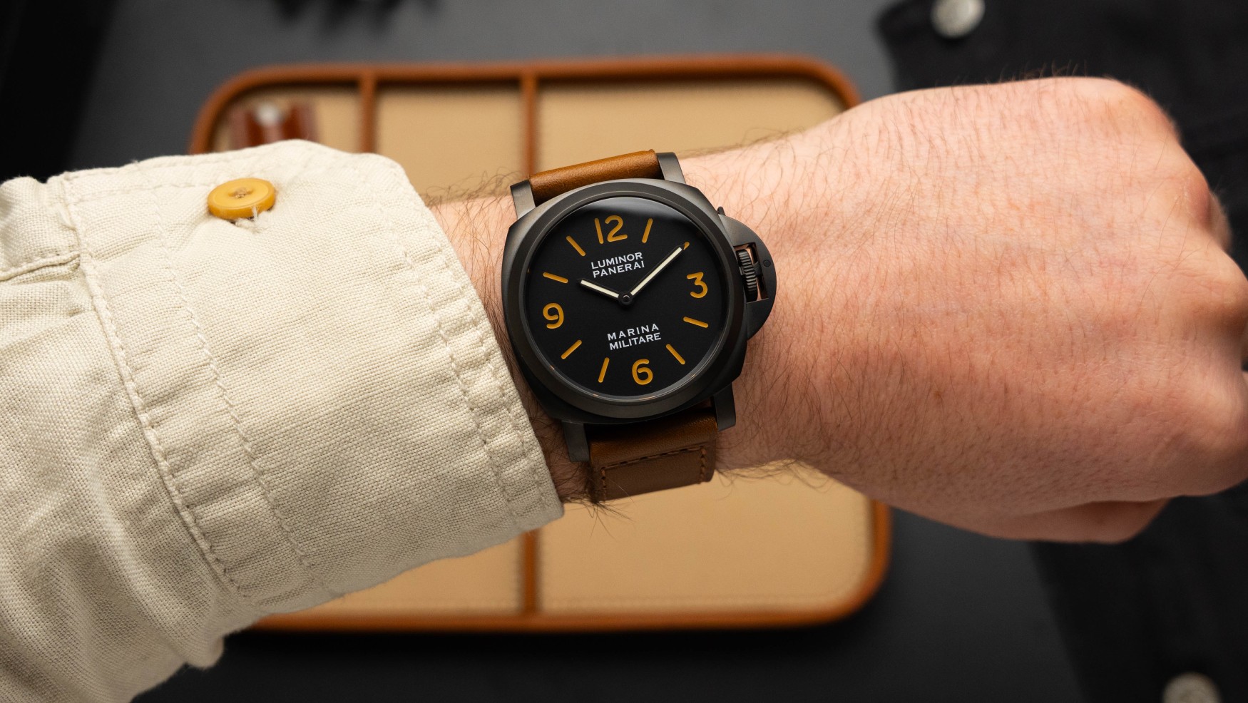Panerai revives a military-exclusive dive watch icon with the Luminor Marina Militare PAM05218