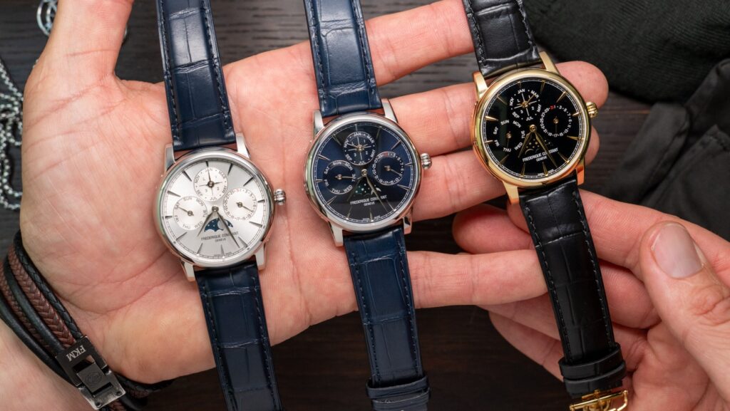 Frederique Constant expands the Classic Perpetual Calendar Manufacture range with two new dials in steel plus a luxurious gold halo model