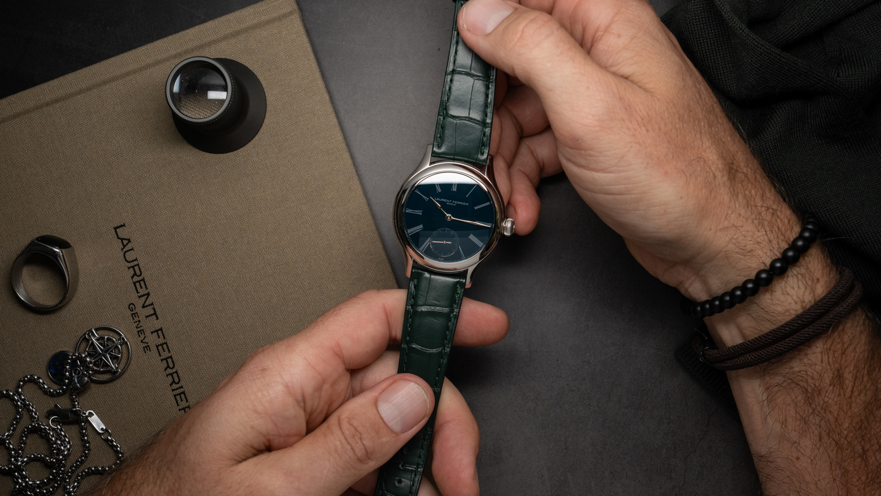 Laurent Ferrier marks 15 years with the Classic Tourbillon Teal Série Atelier VII, its first platinum watch