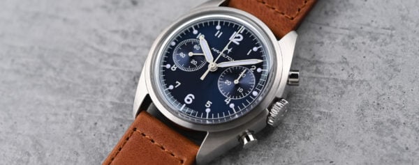 First Look – The Hamilton Khaki Aviation Pilot Pioneer Mechanical Chronograph now in Blue