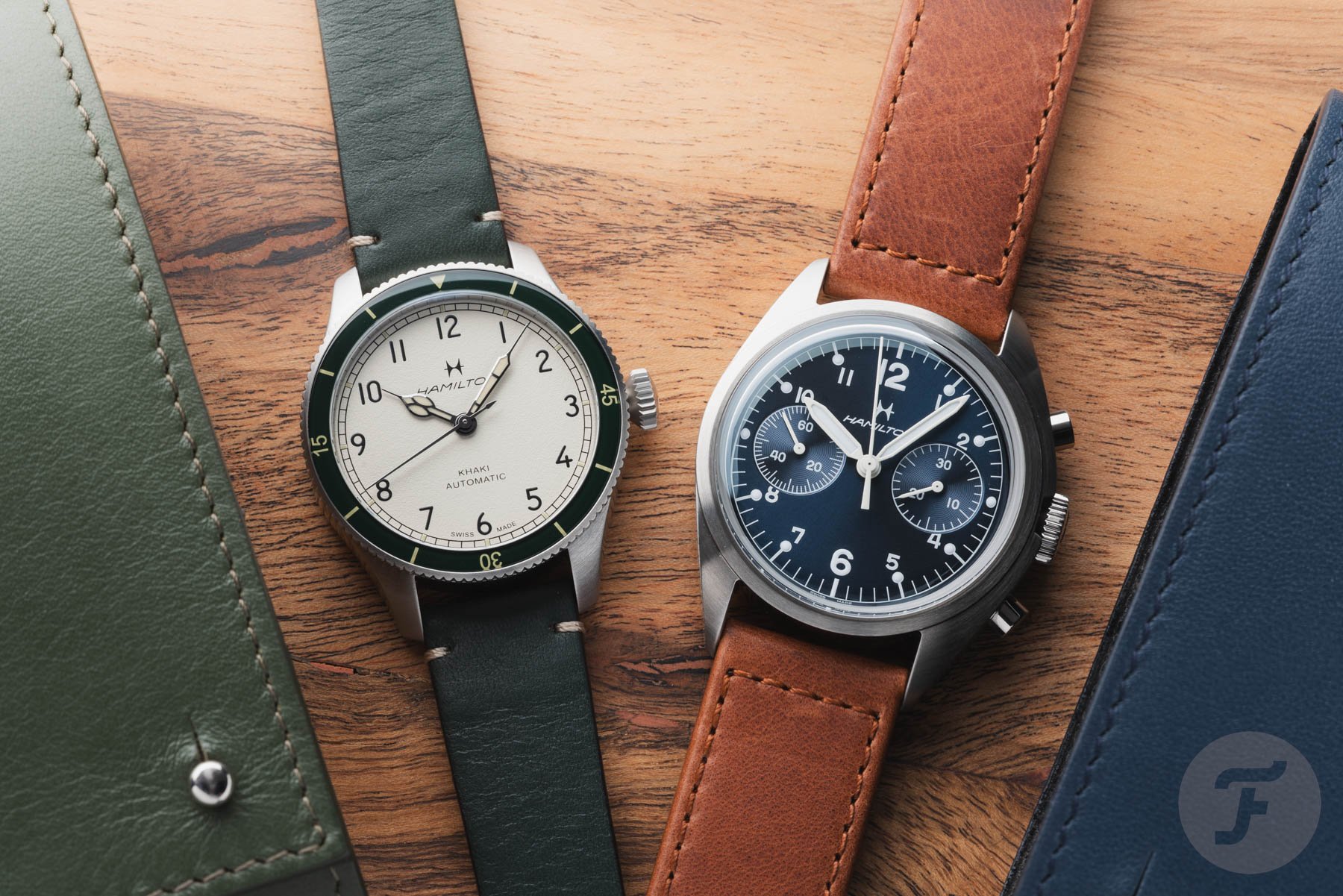 Trying On New Colorways Of Two Hamilton Khaki Aviation Pilot Pioneer Models