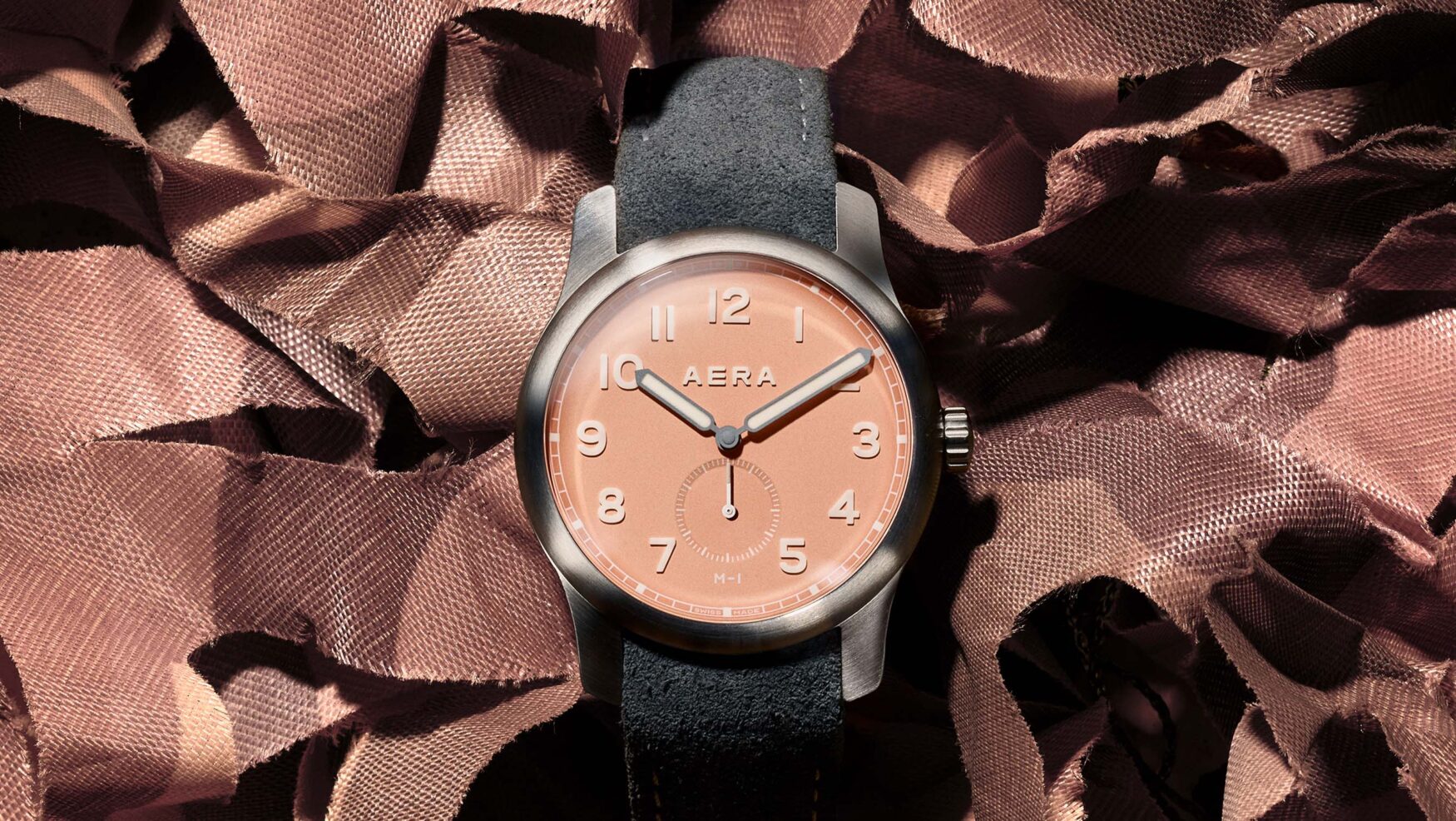 Aera’s M-1 Dune draws unlikely inspiration for its unique pink dial