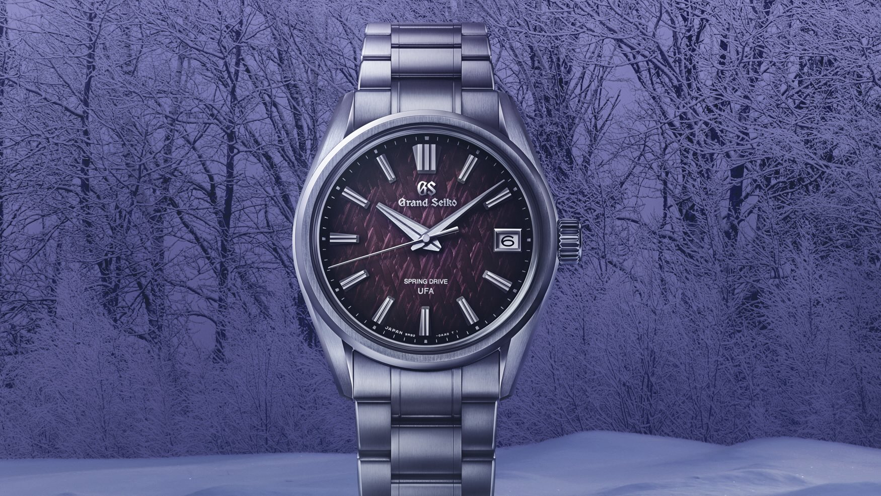 Grand Seiko unveils new SLGB005 ‘Ice Forest – Violet Dawn” U.F.A. limited edition in steel