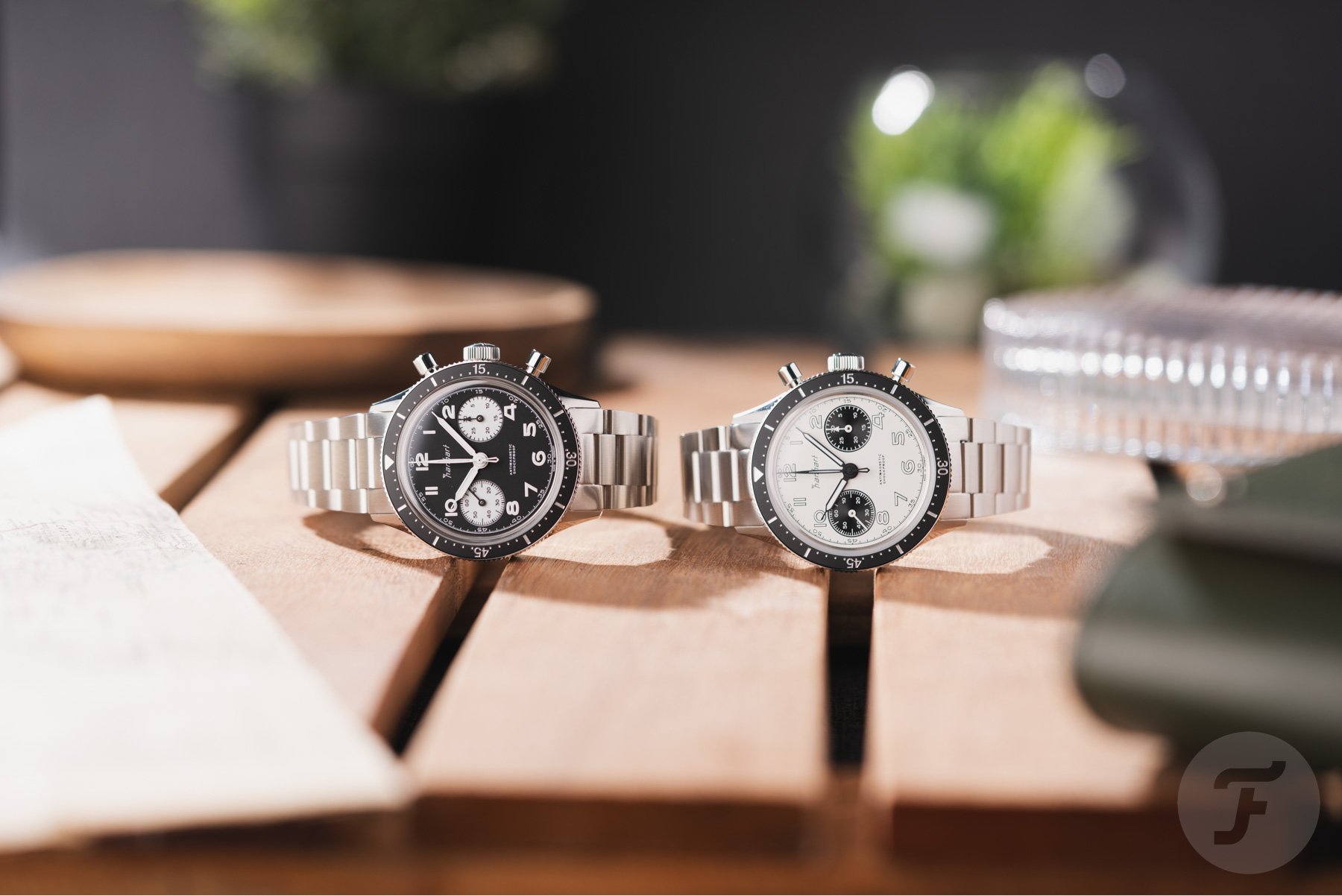 Hands-On With Two Handsome Hanhart 415 ES Panda Chronographs