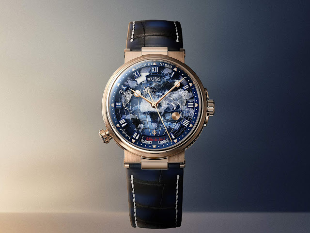 Breguet Marine Hora Mundi 5555 debuts with phosphorescent enamel dual-time dial